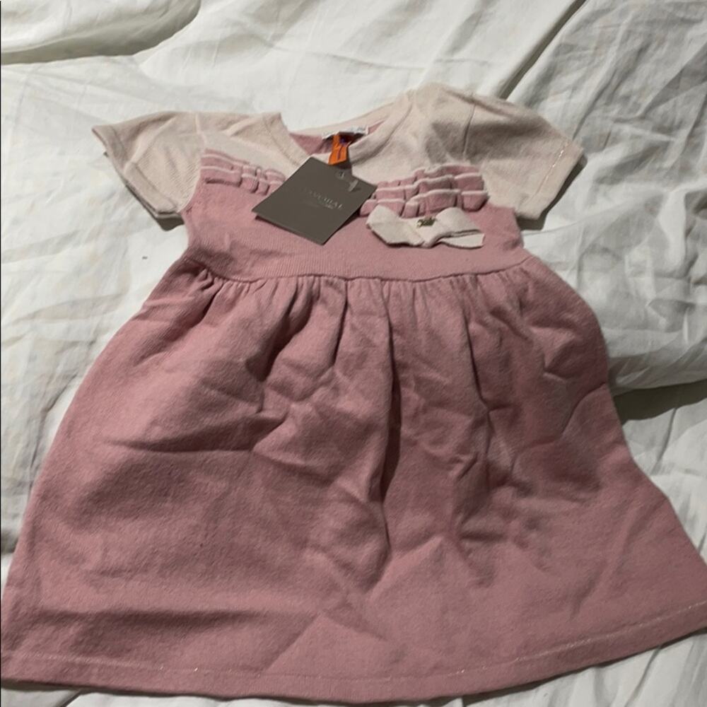 Mayoral 2t sweater dress peach pink NWT